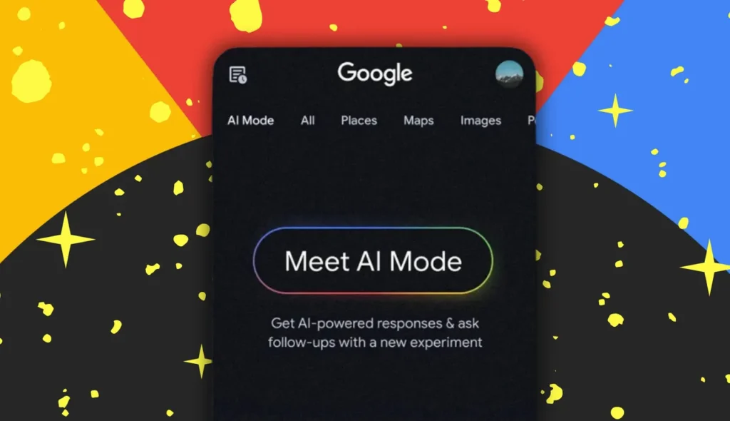 Google AI Mode interface showcasing Gemini-powered search responses. Part of the March 2025 update, AI Mode enhances user experience with conversational, multi-input search capabilities.